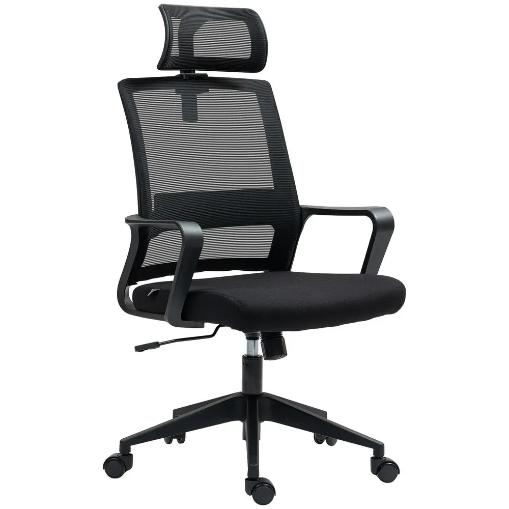 Kontorsstol Skrivbordsstol Ergonomisk Svart av Nät