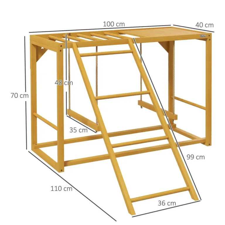 Kycklinglekstativ Lekplats Natur av Trä för Kycklingar Höns Lekställ