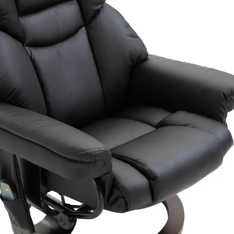 Avkopplande Stol med Massagefunktion Massagefåtölj Konstläder