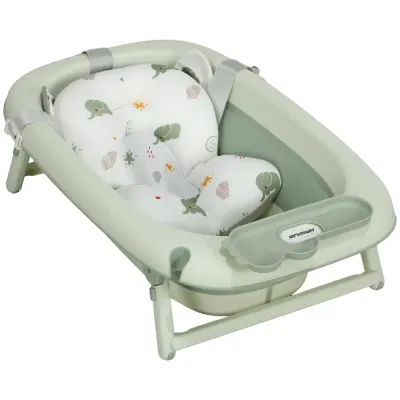 Hopfällbart Babybadkar med Botten 86x53x25,5 cm
