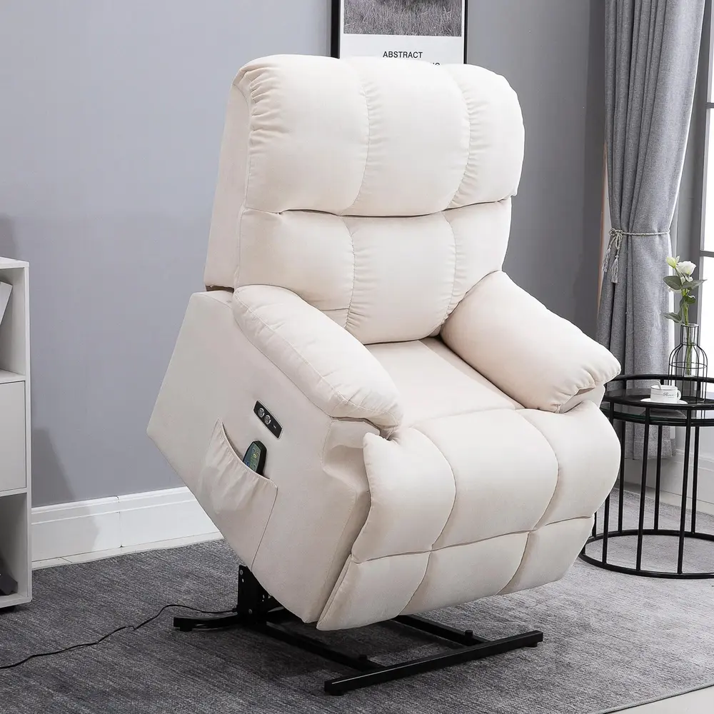 Massagestol med Uppresningshjälp Elektrisk Relaxfåtölj