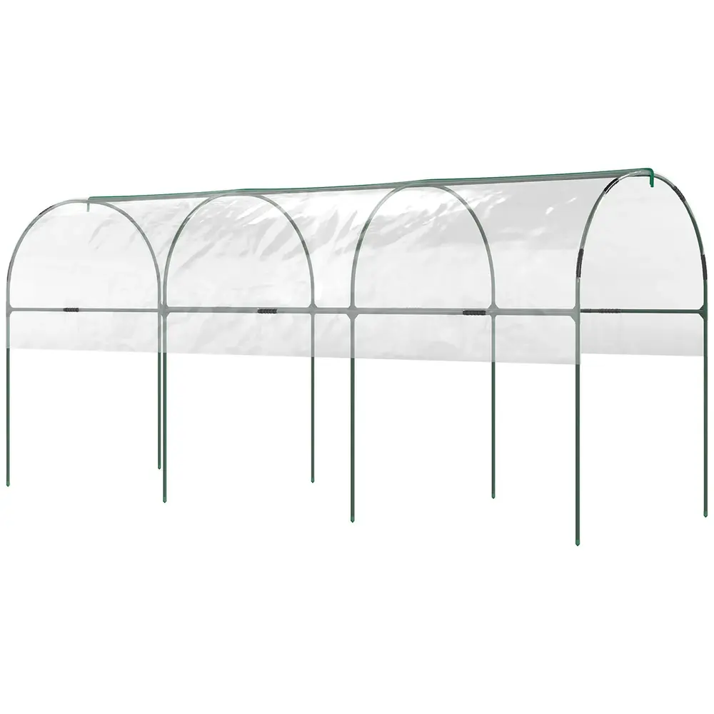 Växthus för Odling med Bogentak 400 x 123 x 171 Cm