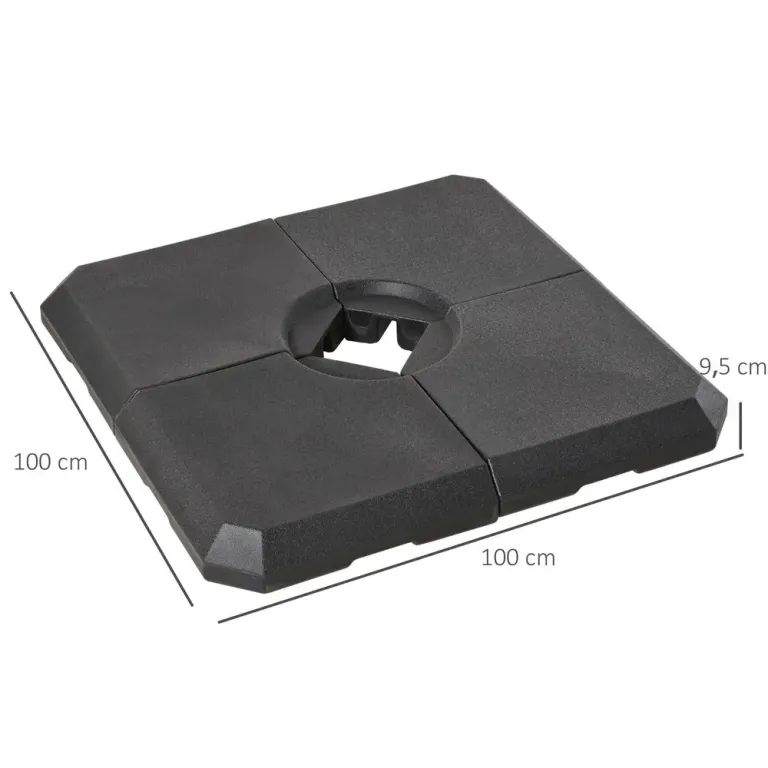 Paraplyvikt 4-Pack Paraplyställ Kan 100 x 100 x 9,5 cm