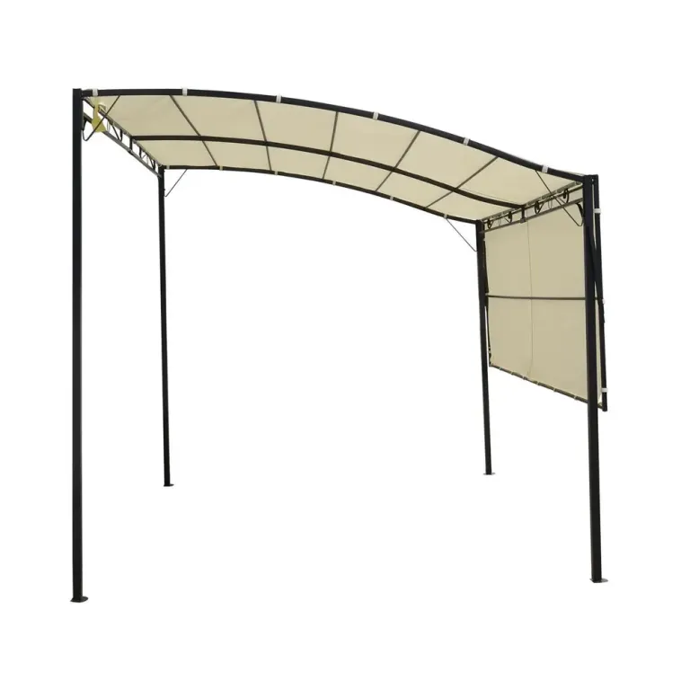 Paviljong Krämvit med Hopfällbar Takförlängning 3 x 2,5 m