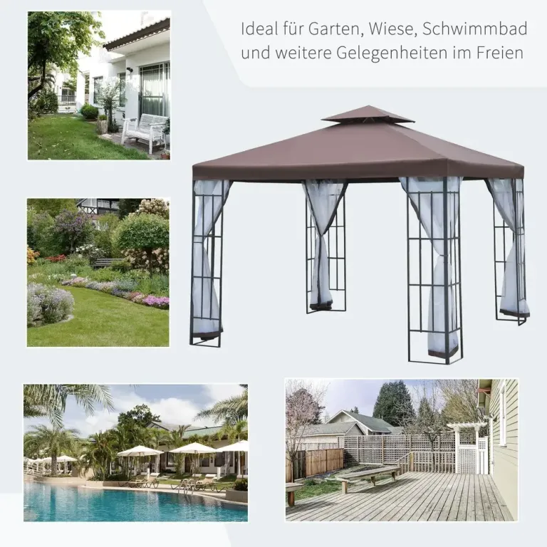 Paviljong med Ventilationstak 2,95 x x 2,75 m