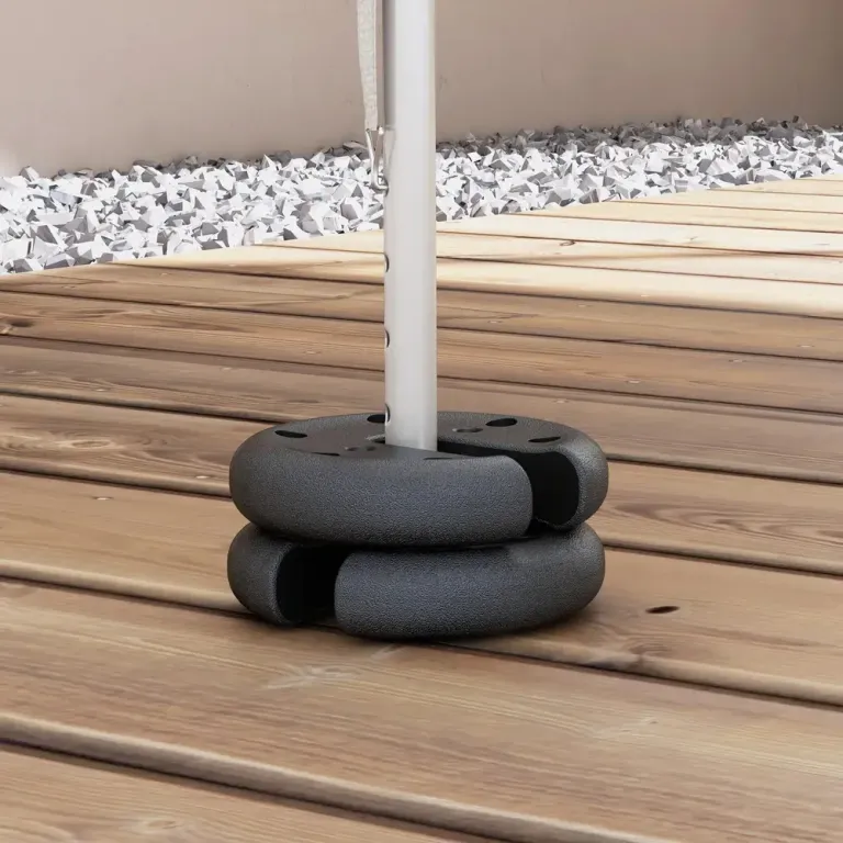 Paviljongvikter Tältvikter 4-Pack Svart Betong och Plast