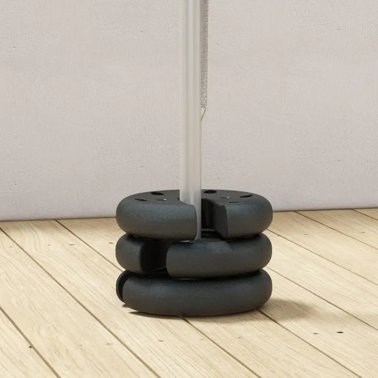 Paviljongvikter Tältvikter 4-Pack Svart Betong och Plast