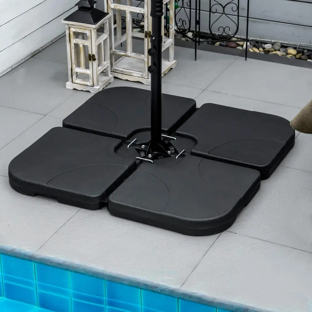 Fyllbar Parasollfot 4-Pack Stabiliserande Vikter