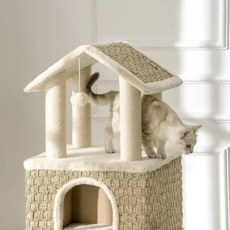 Kattbädd Kattgrotta Mjuk Sovplats Katt 130 cm