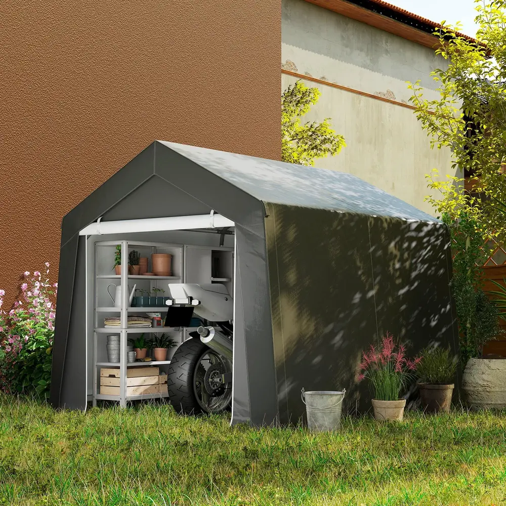 Garagetält med Rullport och Ventilationsfönster för 3 x 3 M