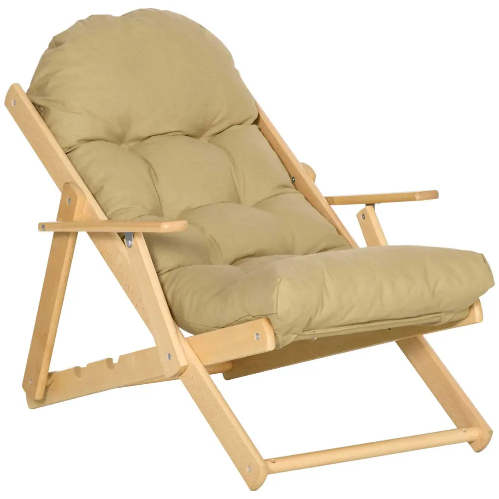Relaxstol Vilstol Brun av Bokträ 71 x 89 x 96 Cm