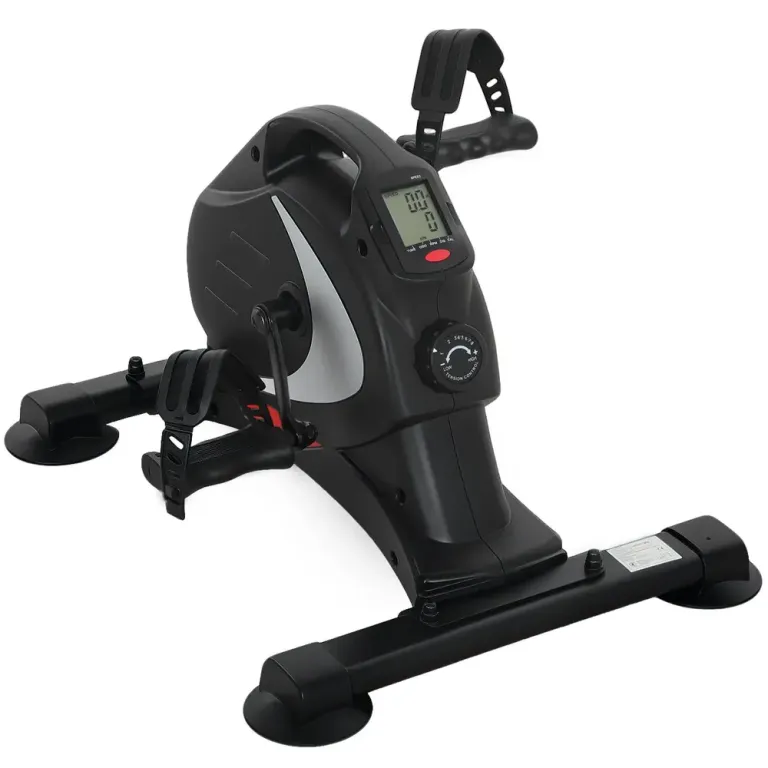 Pedaltrainer Mini Motionscykel Tyst Svart av Metall