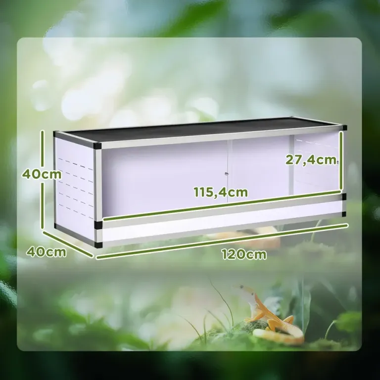 Terrarium i Aluminium för Reptiler Låda