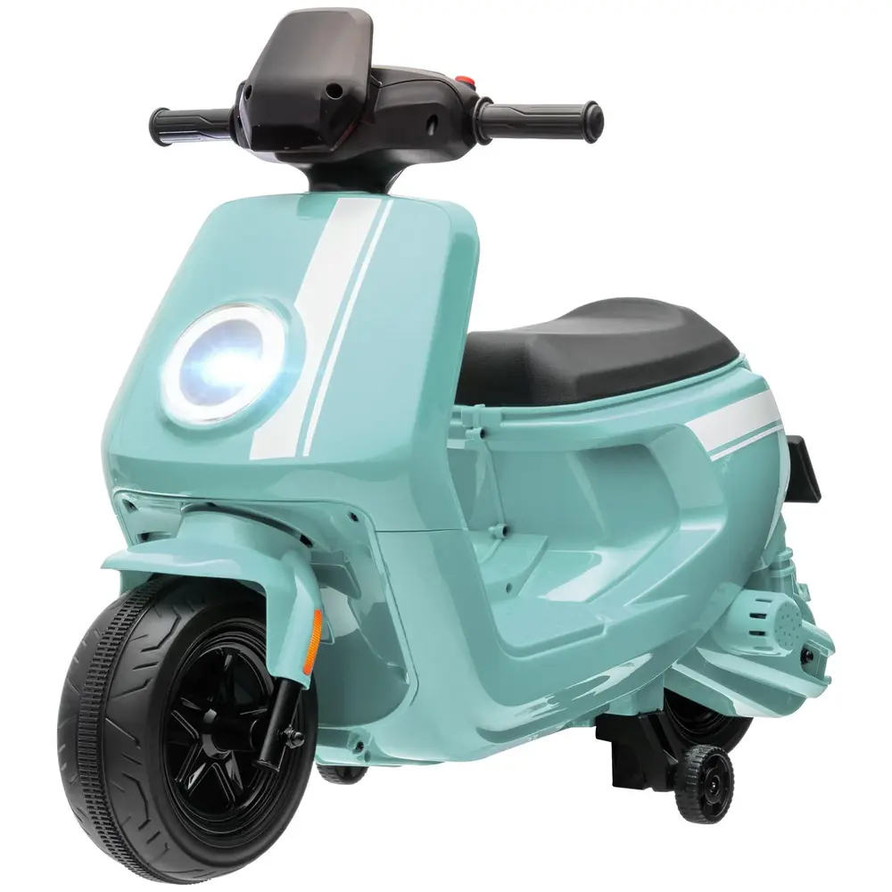 Elmotorcykel Barnmotorcykel Grön av Plast och Metall