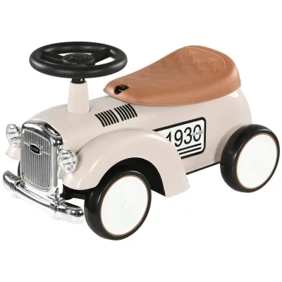Barnbil i Vintagedesign Dold Förvaring Tippskydd Horn