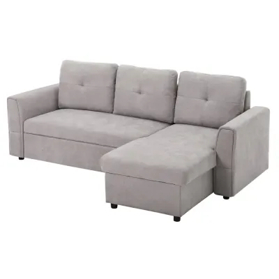 Bäddsoffa med Schäslong Stoppad Soffa 3-Sits