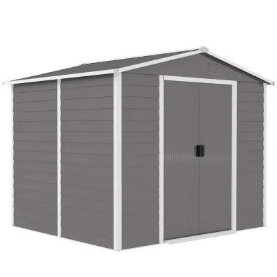 Redskapsbod i Metall med Låsbar Dörr 2,40 x 2,06 x 1,98 m