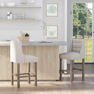 Barstolar med Ryggstöd 2-Pack Klassiska 47 x 50 x 101 cm