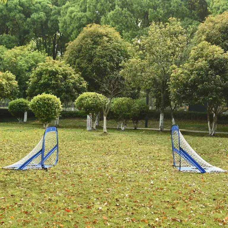 Pop Up Fotbollsmål 2-Pack Bärbara Träningsmatta