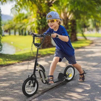 Sparkcykel med Luftdäck för Barn 120 x 58 x 85-95 cm