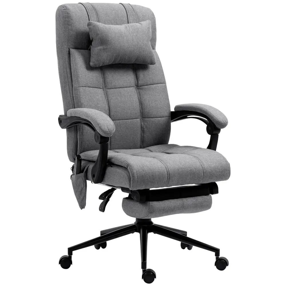Kontorsstol Massagestol Grå 66 x 76 x 112-120 cm
