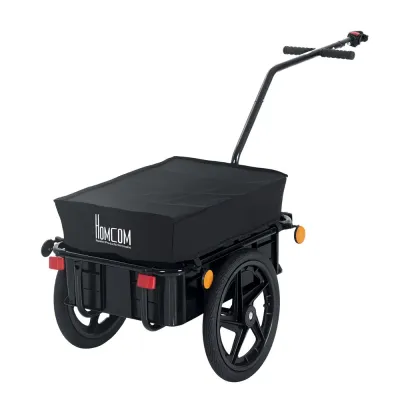 Cykelsläp Avtagbar Korg Universalfäste 144 x 59 x 80 Cm