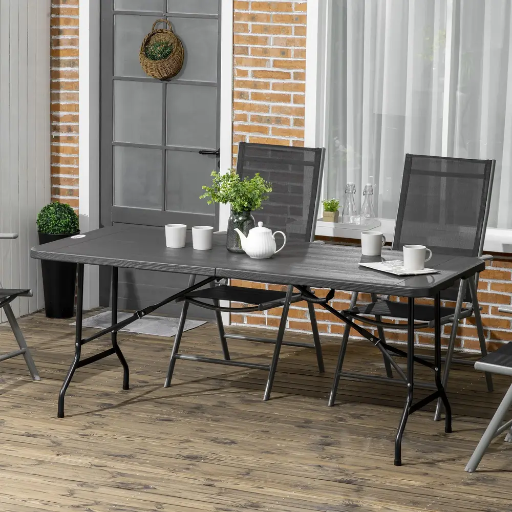 Trädgårdsbord för 6 Personer 180 x 75,5 x 73 Cm