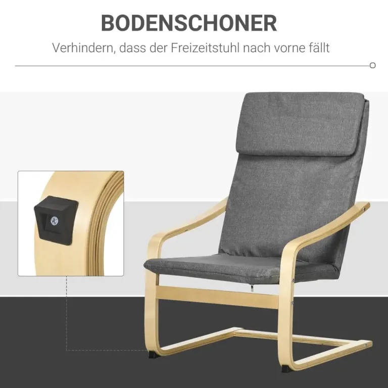 Relaxfåtölj Vingstol med Fotpall Brun 67 x 72 x 100 cm