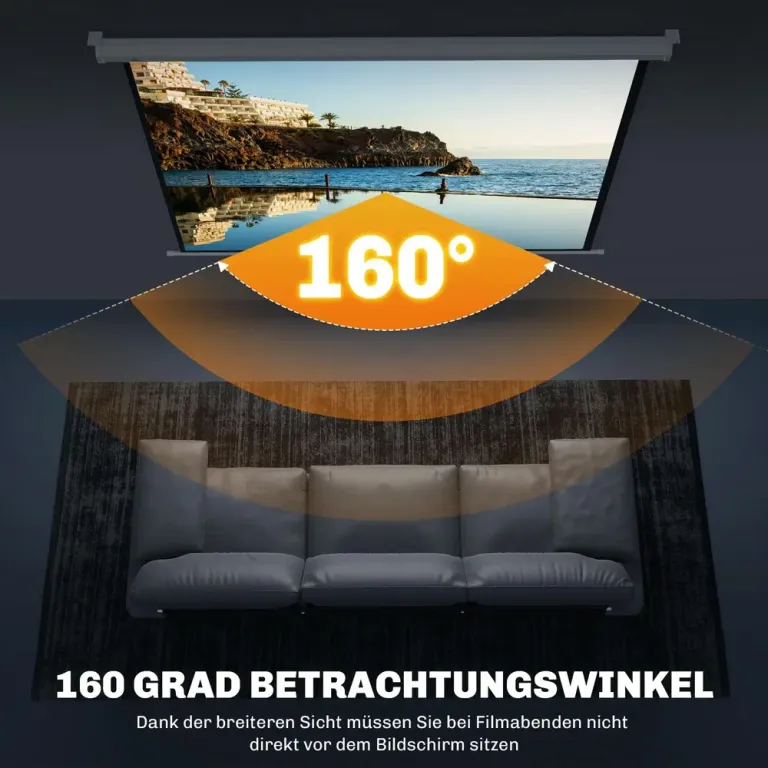 Projektorduk Manuell HD 4K 4:3, Vit Format Kompatibel Höjdjusterbar