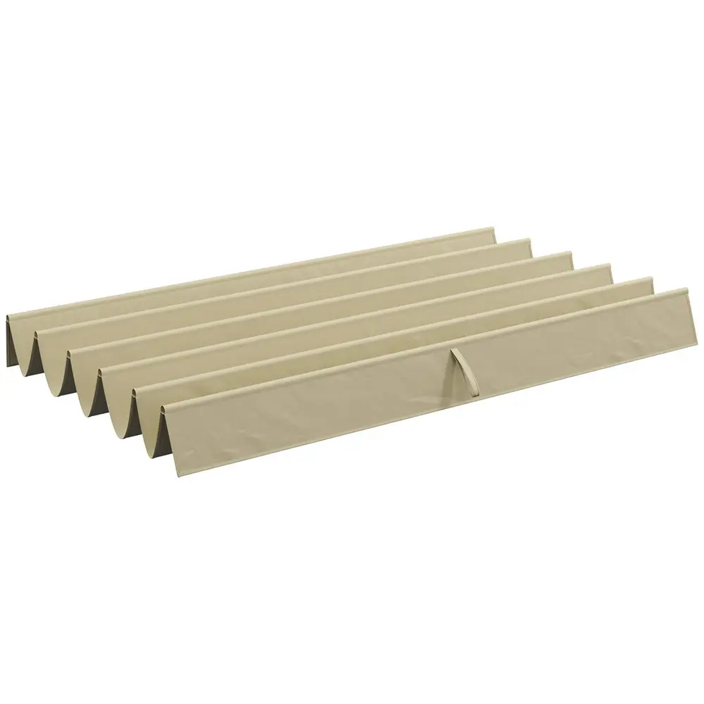 Ersättningstak Pergola Tak Beige av Polyester 3 x 3 M