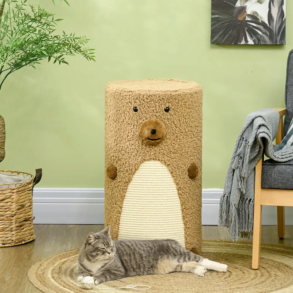 Klöstunna med två kattgrottor, björndesign