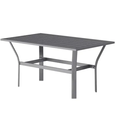 Sidobord Balkongbord med Lamelldesign 91,5 x 55 x 45 cm