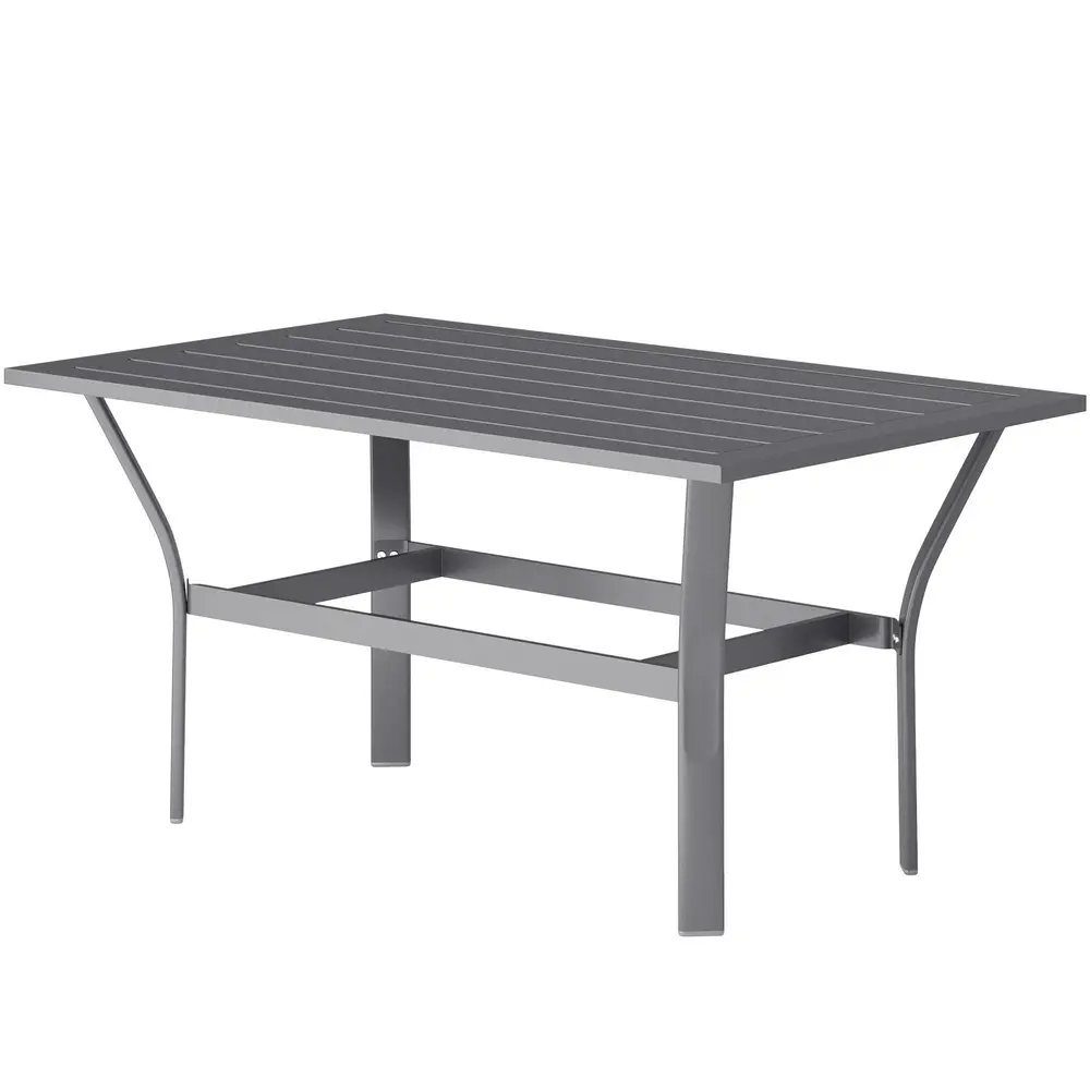 Sidobord Balkongbord med Lamelldesign 91,5 x 55 x 45 Cm