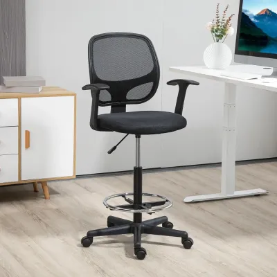 Ergonomisk Ritstol med Fotring Höj- 60 x 56 x 110-132 cm