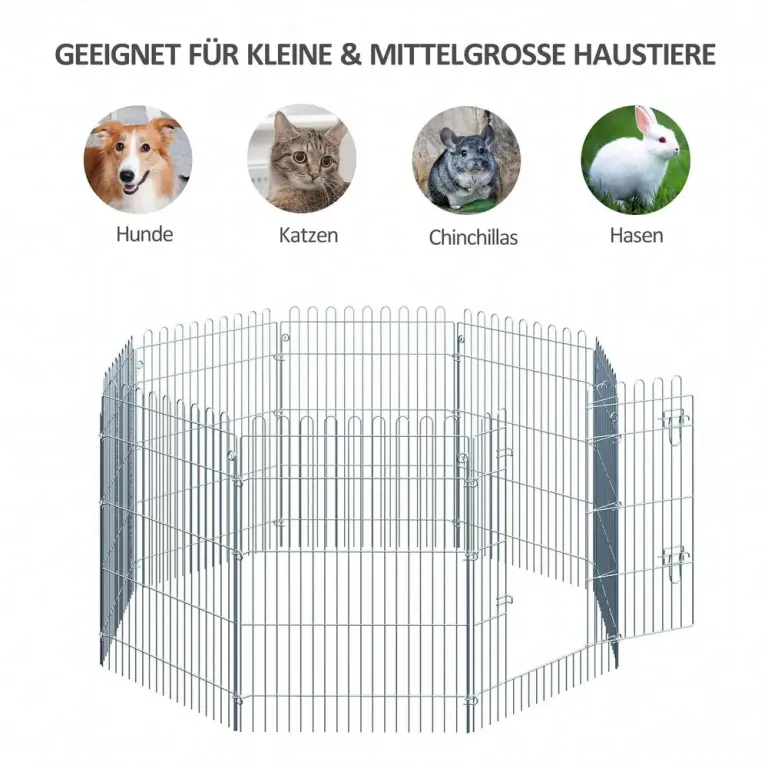 Valphage Hundhage Hopfällbar Rastgård 63 x 91 Cm