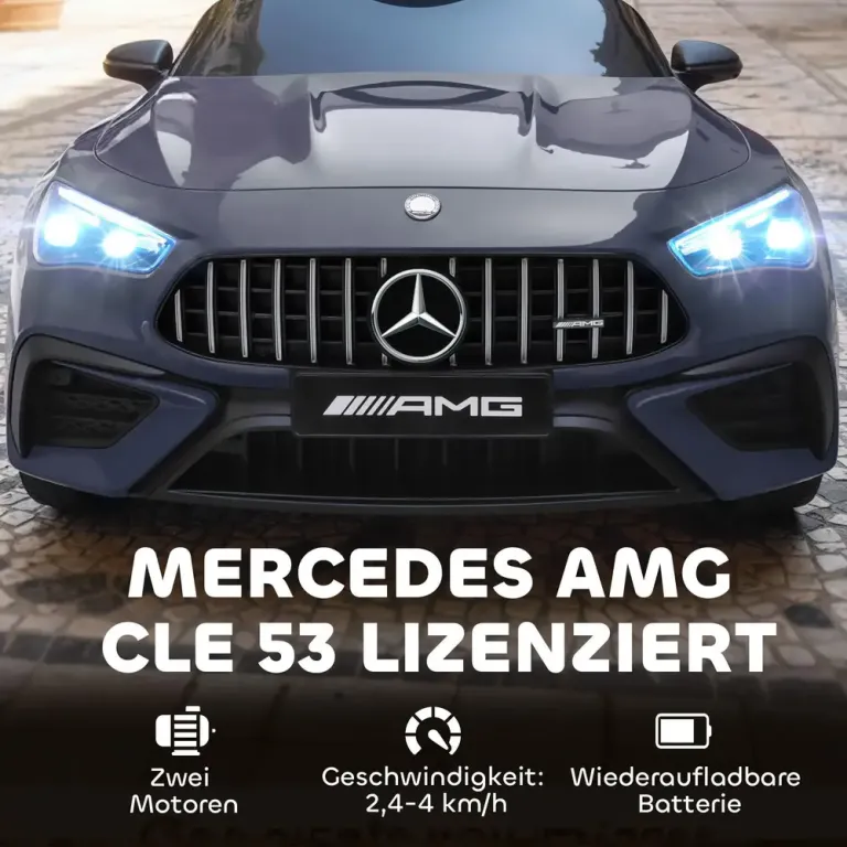 Elbil för Barn Sportig Design 12 v Motorer Mercedes Fjärrkontroll
