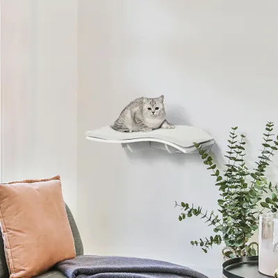 Kattväggshylla Kattmöbel Väggmonterad 53 x 28 x 12 cm