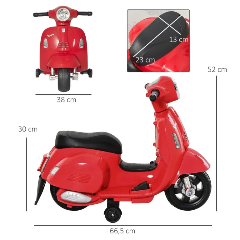 Elektrisk Skotermotorcykel för Barn 66,5 x 38 x 52 cm