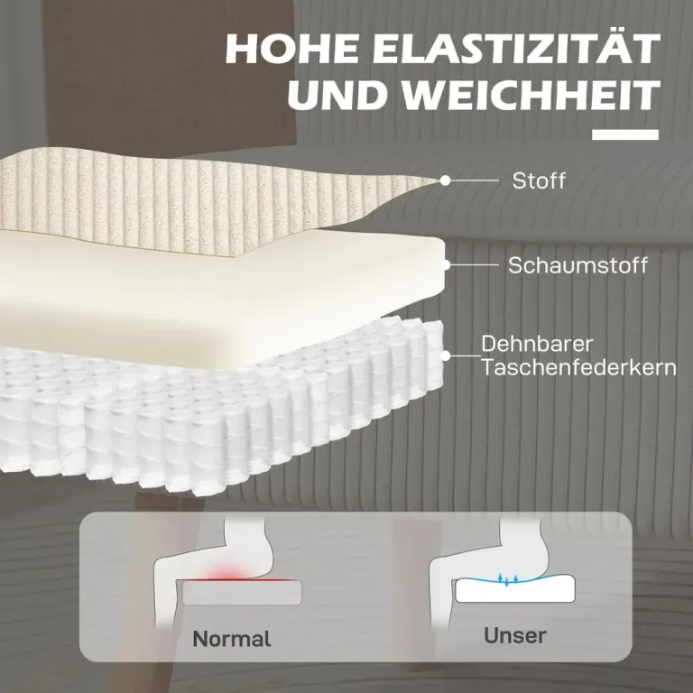 Soffa Loveseat 2-Sits Krämvit 117 x 56,5 x 77 cm