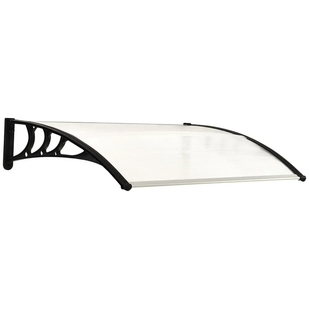 Entrétak Transparent Polykarbonat Skärmtak 120 x 75 Cm