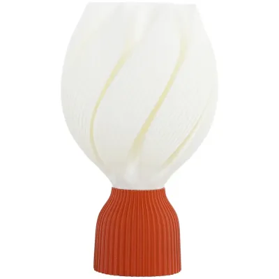 Bordslampa 3d-Utskrift Vit av Plast 16,5 x 16,5 x 28 cm