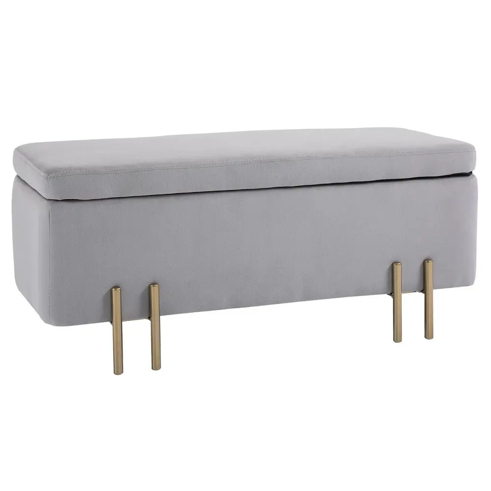 Sittbänk med Förvaring och Armstöd 100 x 40 x 42 Cm