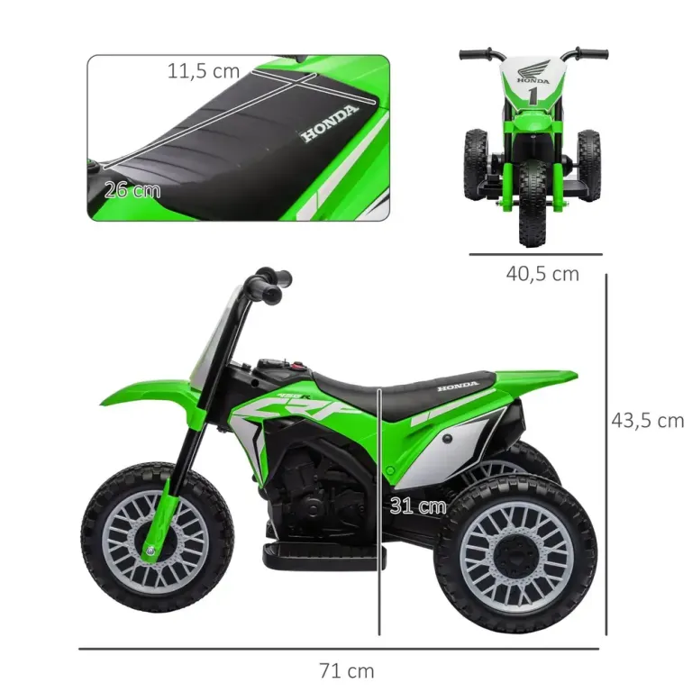 Elektrisk Barnmotorcykel Ljudeffekter för 18–36 Månader