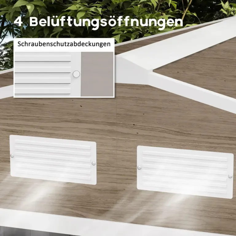 Redskapsbod Trädgårdsskjul Trädgårdsbod Ljusbrun Skjutdörrar Metall