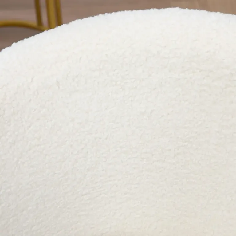 Skrivbordsstol Höj- och Sänkbar Kontorsstol Teddyfleece