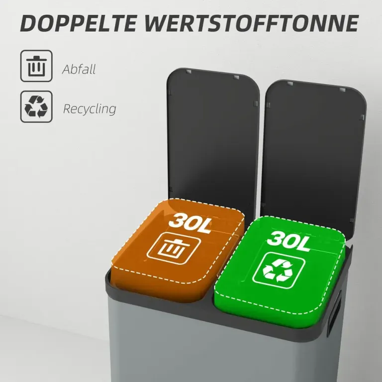 Sensor Soptunna Automatisk Papperskorg Rostfritt Stål