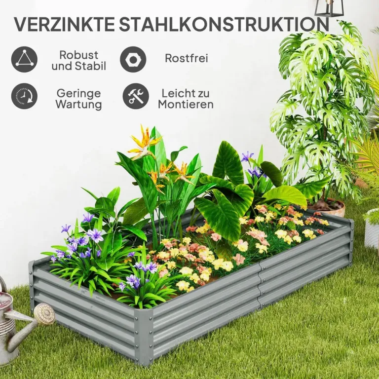 Upphöjd Odlingskrage Planteringslåda med Spaljé Trä