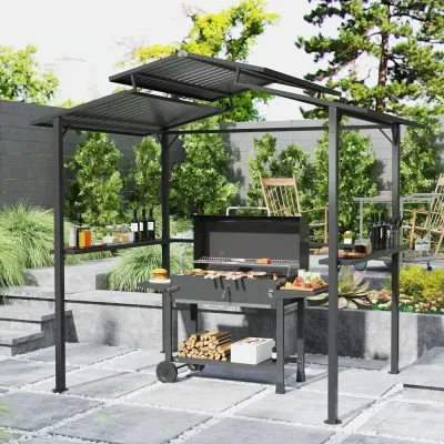 Grillpaviljong Trädgårdspaviljong 250 x 160 x 250 cm