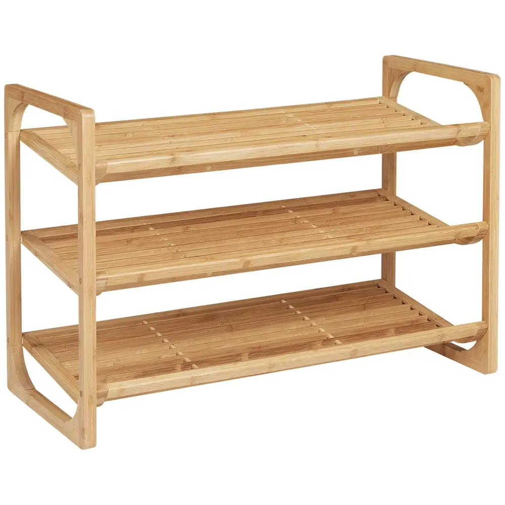 Skoställ Skoorganisator Natur av Bambu 76 x 33 x 51 Cm