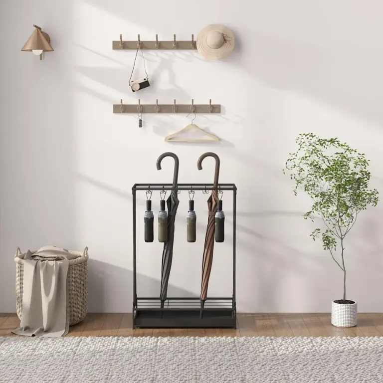 Paraplyställ Stål Rektangulär 50 x 24 x 68 cm